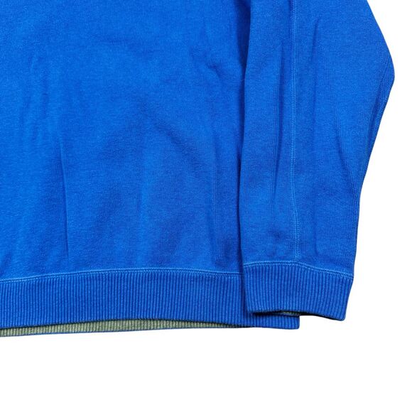 Tommy Bahama Sweater 1/4 Zip Reversible Contrast Stitch Outdoor Activewear - Picture 10 of 12